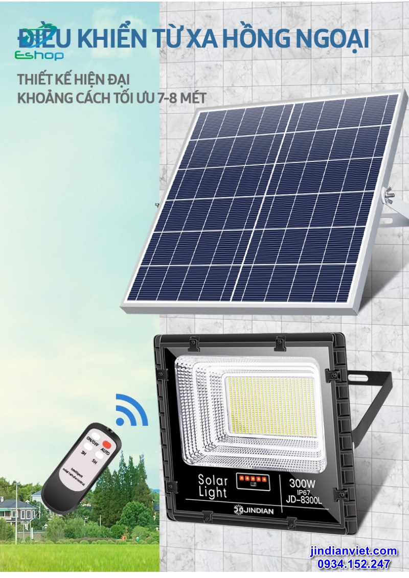 Đèn năng lượng mặt trời của Jindian vừa tốt, vừa rẻ, vừa đa dạng mẫu mã 